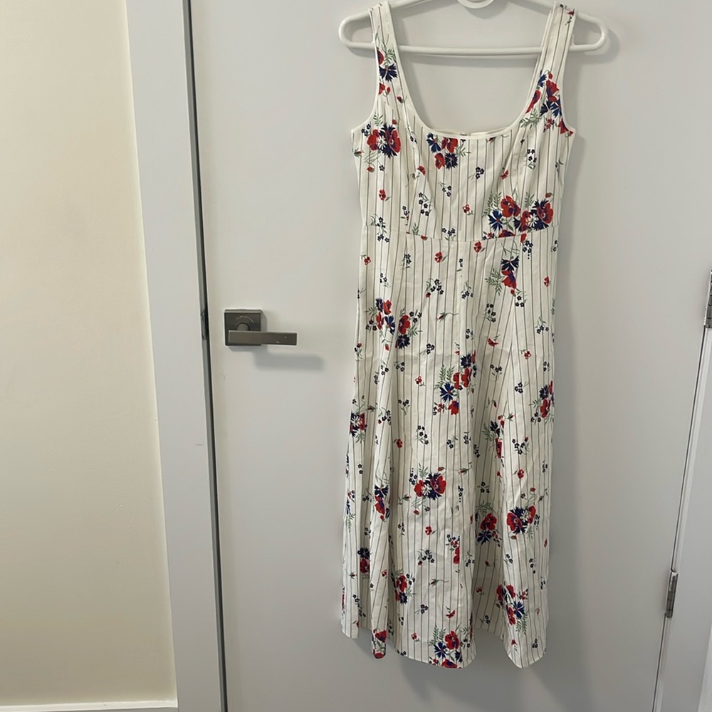 Veronica Beard Floral Maxi dress OFF White